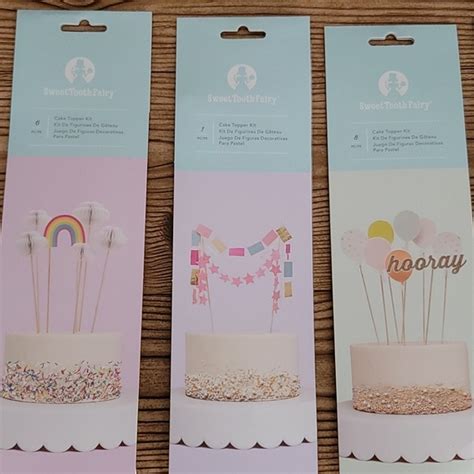 Sweet Tooth Fairy Party Supplies Combo Different Cake Toppers Poshmark