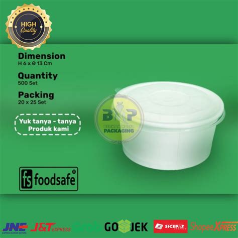 Jual Paperbowl 800ml Paper Bowl 650 800 Rice Bowl 800ml 650ml