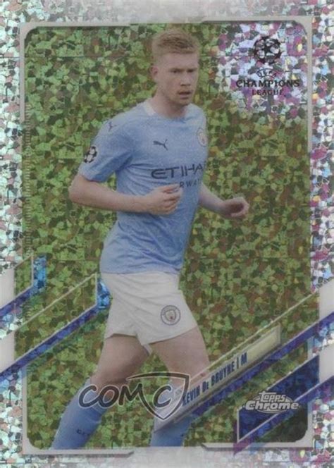 Kevin De Bruyne 2020 Topps Chrome UEFA Champions League 18 Speckle