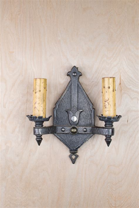 Gothic Two Candle Wall Sconce Wall Lights Collection City