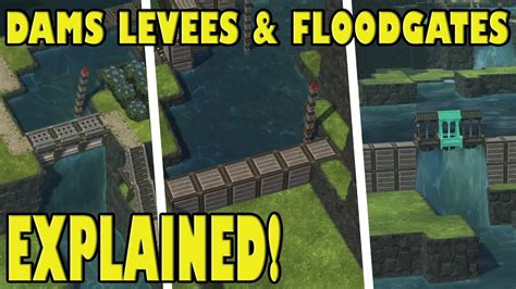 How To Dams Levees And Floodgates Timberborn Youtube