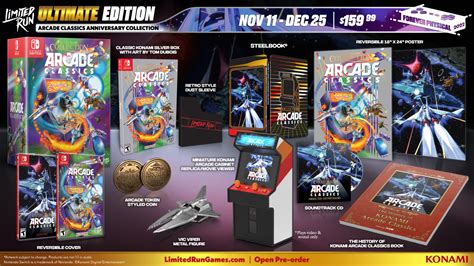 Konami's Arcade Classics Receiving Limited Run Switch Physical Release, Pre-Orders Open This ...