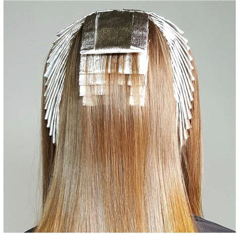 Foil Placement Diagrams Partial Weave Diy Highlights Hair P