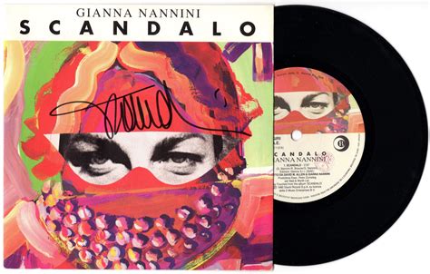 Gianna Nannini Signed Single Giri Scandalo Signedforcharity