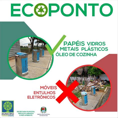 Descarte correto de lixo em Indaiatuba Confira os endereços dos ecopontos