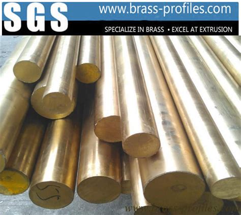 C38500 Alloy Copper Bar With Round Shape Extruding Brass Profiles