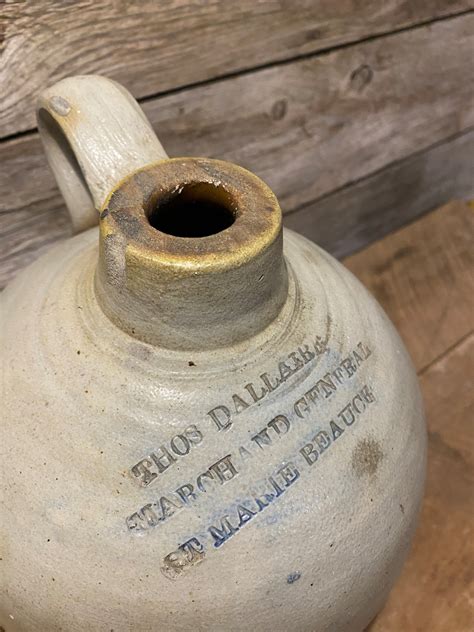 Late S Commercial Stoneware Crock Gallon Stamped Etsy