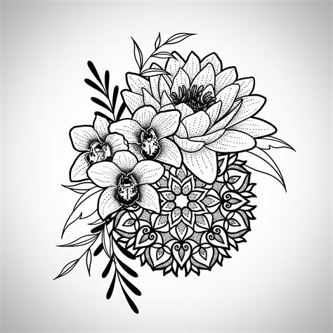 Mandala Tattoo Drawing