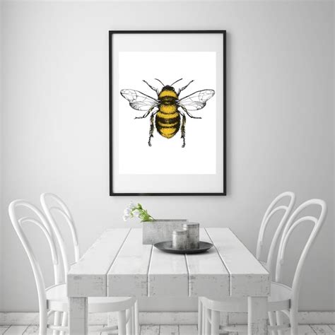 DIGITAL DOWNLOAD Bumble Bee Wall Art Download Wall Art, Home Decor ...