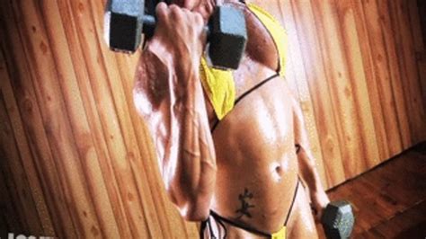 Oiled Muscles Flexing Naked Ripped Vixen Clips Sale