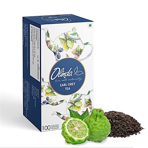 Buy Olinda Earl Grey Tea Bergamot Mild Citrrusy Flavour Live Well