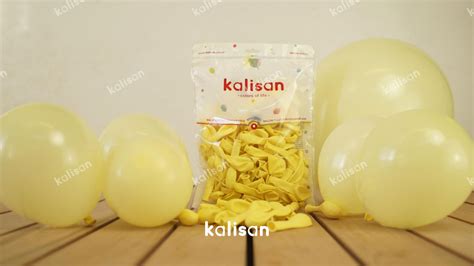 Sar Renk Mini Makaron Balonlar Kalisan Balon