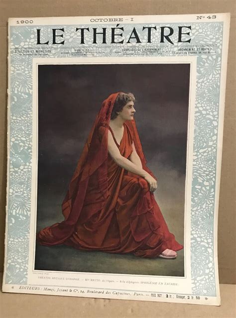 Le théâtre revue mensuelle illustrée n 43 nombreuses photographies