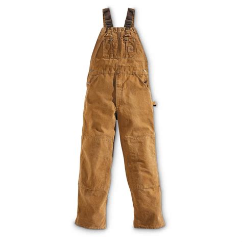 Carhartt Mens Sandstone Duck Unlined Bib Overalls Irregulars 665821