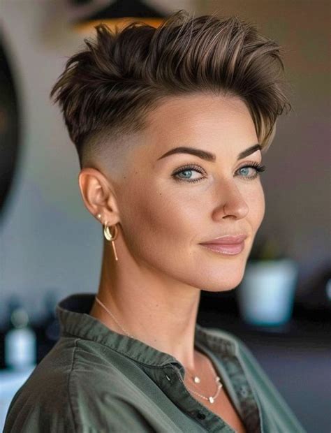 Short shaved hairstyles, Very short hair, Short hair haircuts