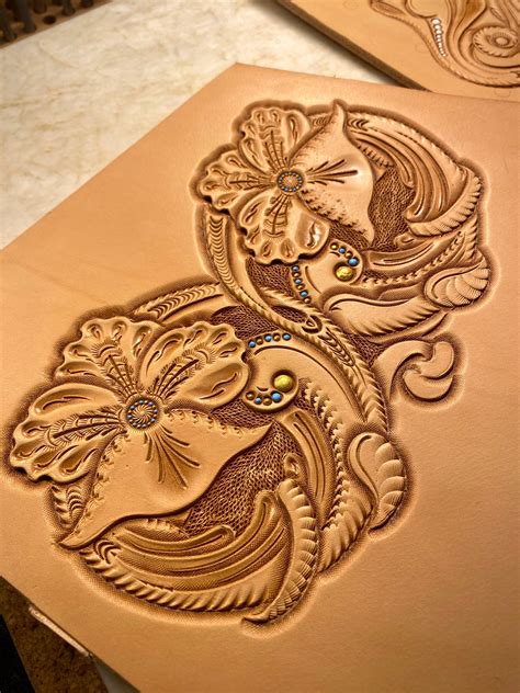 Leather Tooling Carving Patterns Stencils Sheridan Floral Etsy