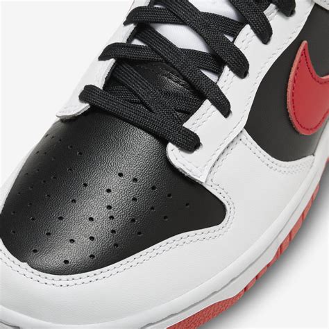 Nike Dunk Low Reverse Panda Red Swoosh Release Date Sbd