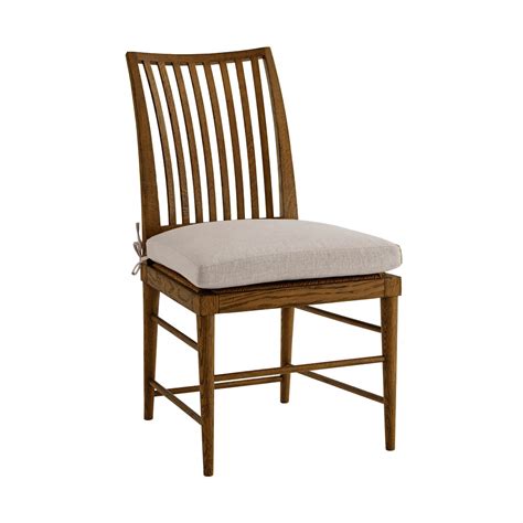 Modern Oak Slat Back Dining Chair Dark English Georgian America