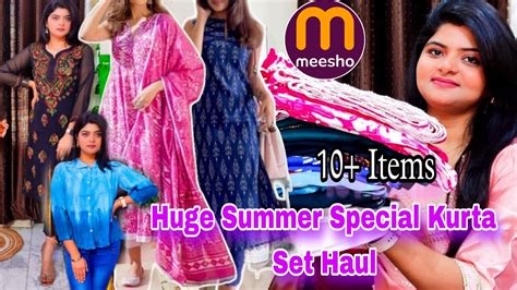 Huge MEESHO Kurti Kurta Set Haul Meesho Summer Special Kurti Haul