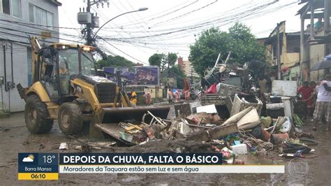 Vídeo Moradores da Taquara estão sem água e luz após as chuvas Bom