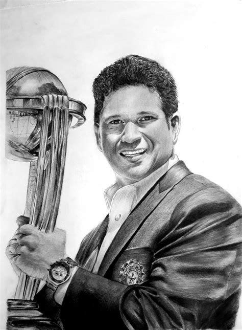 Sachin Tendulkar Sketch By Mahesh Wagh Art Buddhist Art Drawing