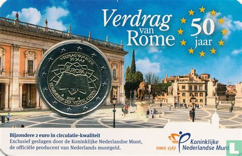 Netherlands Euro Coincard Th Anniversary Of The Treaty Of