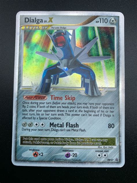 Dialga Lv X Black Star Promo Dp Ultra Rare Tin Holo Pokemon Card Lp