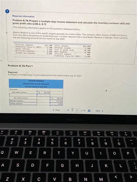 Solved Required Information Problem 6 7A Prepare A Chegg