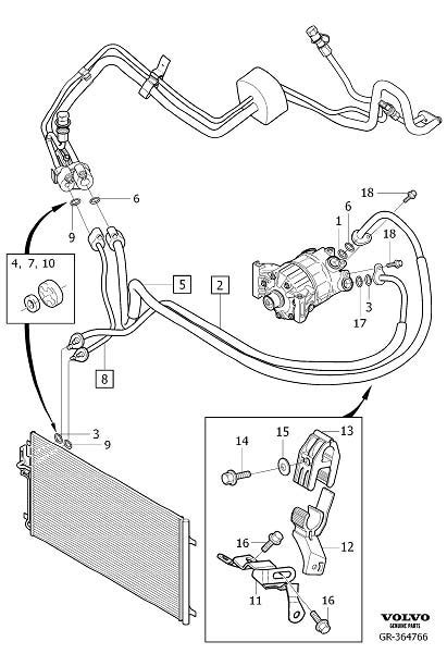 Volvo Xc A C Refrigerant Discharge Hose Air Conditioning