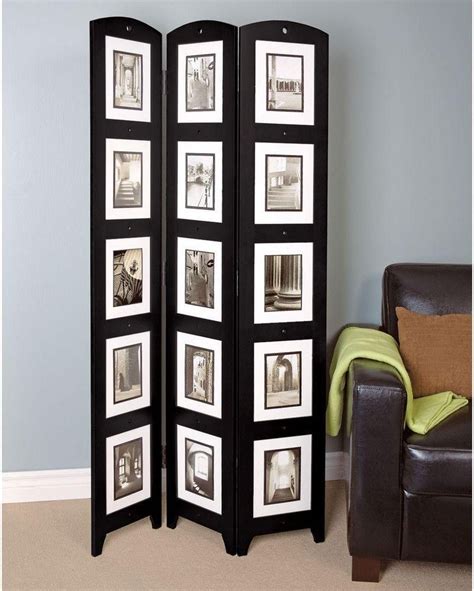 Room Divider Screen 3 Panel Privacy Folding Picture Collage Frame