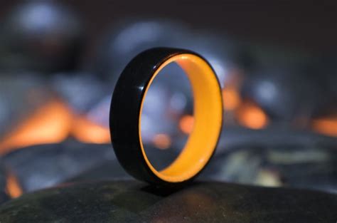 These Glowing Rings Are Made Of Carbon Fiber And Volcanic Rock