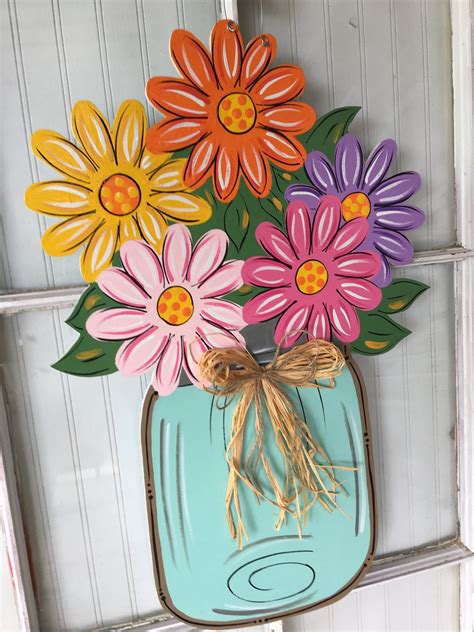 Front Door Decor Spring Door Hangers Summer Decor Spring Etsy