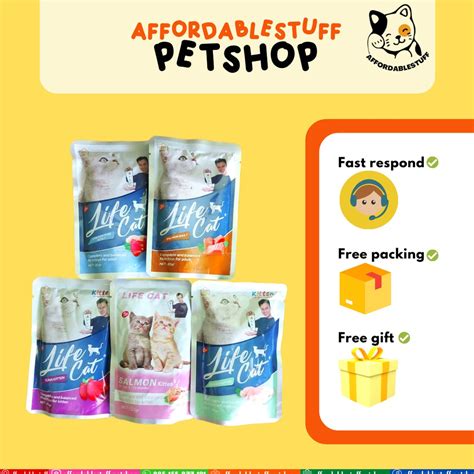 Jual Life Cat Kitten Life Cat Adult 85 Gram Makanan Kucing Basah