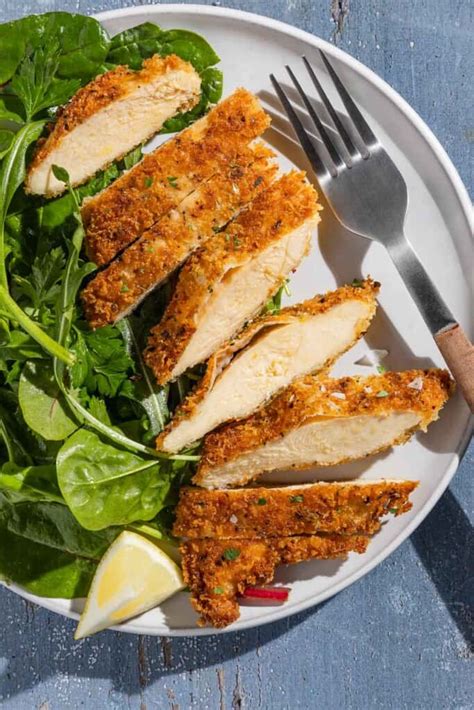 Breaded Chicken Cutlets Recipe The Mediterranean Dish