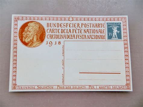 Bundesfeier Postkarte Ganzsache Kaufen Auf Ricardo