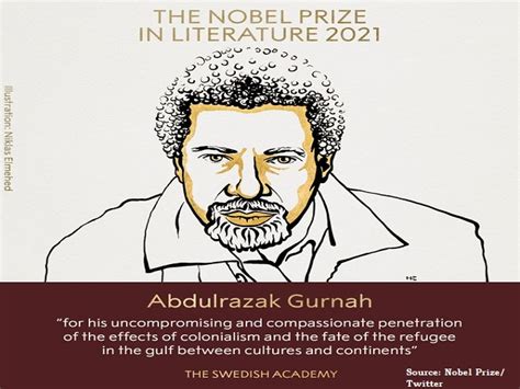 Nobel Prize For Literature 2021 Novelist Abdulrazak Gurnah Awarded