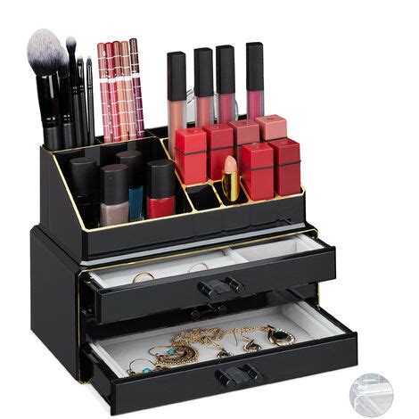 Relaxdays Make Up Organizer Teilig Mit Schmuckk Stchen