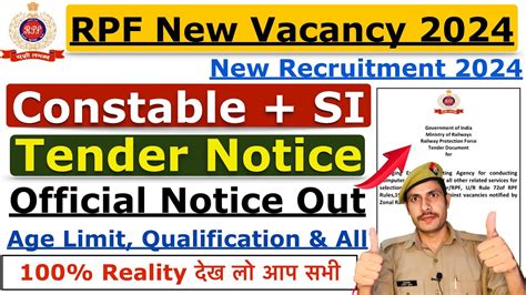 RPF New Vacancy 2024 RPF SI New Vacancy 2024 RPF Constable Vacancy