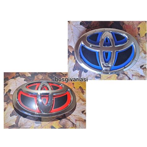 Jual Emblem Logo Toyota Hybrid Ukuran Cm Logo Toyota Calya Agya