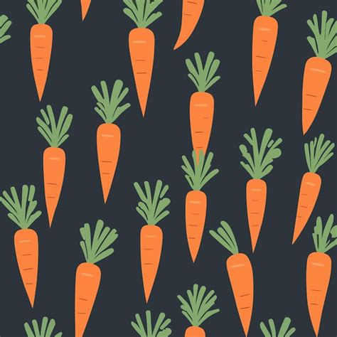 Premium Vector Cute Carrot Cartoon Vector Illustration