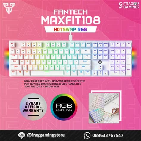 Jual Fantech Maxfit Maxfit Hotswap Rgb Keyboard Mechanical Mk