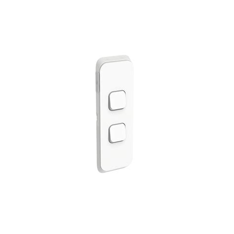 Pdl362c Vw Pdl Iconic Cover Plate Switch Architrave 2gang Vivid White