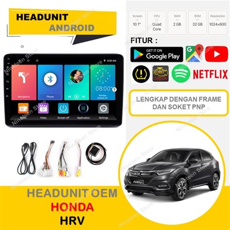 Jual Headunit Android Oem Honda Hrv Inch Pnp Lengkap Dengan Frame