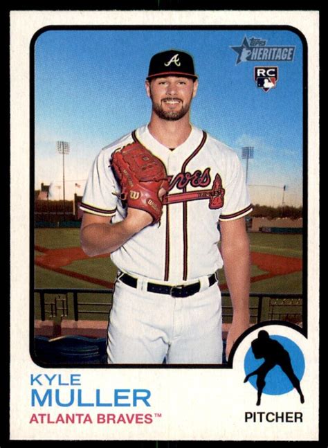 Kyle Muller Topps Heritage Rookie Card Rc Atlanta Braves