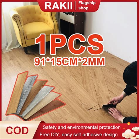 Wooden Vinyl Floor Stickers Self Adhesive Pvc Vinyl Wood Tiles For