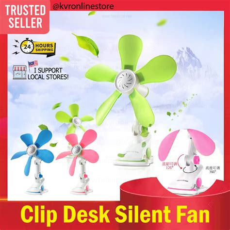 Portable Electric Clip Fan Blades Leaf Quiet And Cool Winds