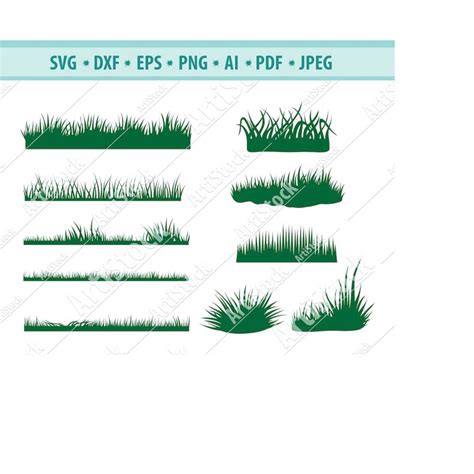 Grasses Svg File Grass Svg Grass Clipart Wild Grass Borde Inspire Uplift