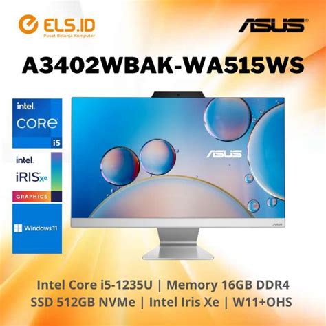 Promo All In One Asus A Wbak Wa Ws I U Gb Ssd Gb W Ohs