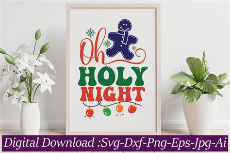 Oh Holy Night Svg Cut File Graphic By GatewayDesign Creative Fabrica