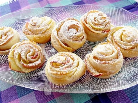 Слойки с яблоками — рецепты с пошаговыми фото и видео